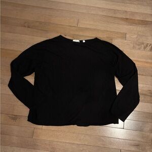 Vince 100% cotton black long sleeve tee shirt large